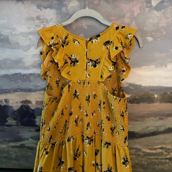 Code X Mode Smocked maxi dress with pockets - Picture 3 of 5